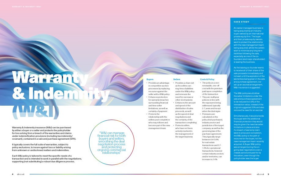 Warranty & Indemnity M&A