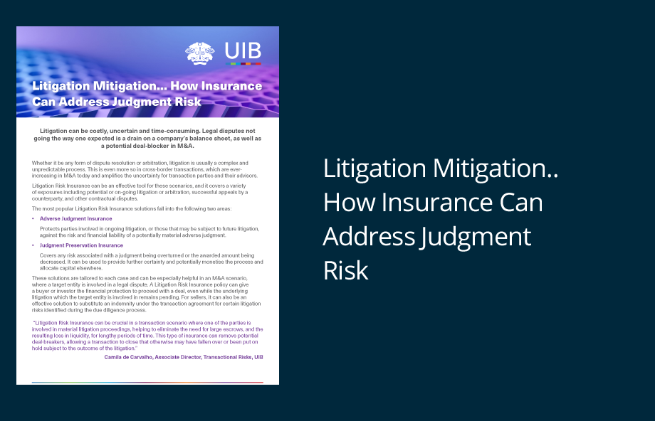 Litigation Risk Insurance